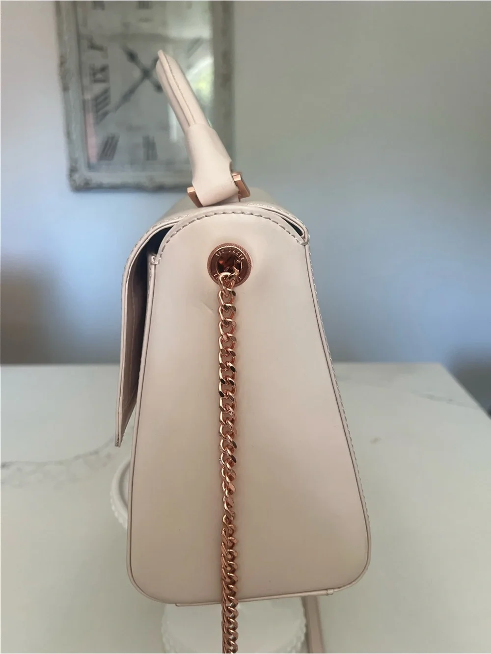 Ted Baker London Verina Faux Pearl Lock, Lady Satchel